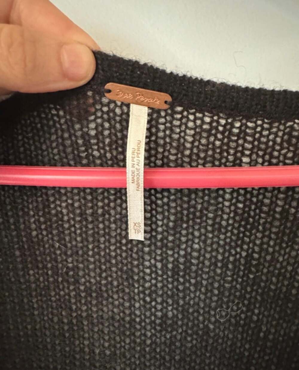 Soft Grunge Alpaca Knit Deep V Sweater | Cozy Minimalist Slouchy Goth - Picture 7 of 11